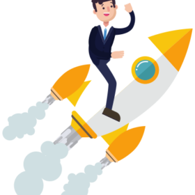 startup-businessman-rocket